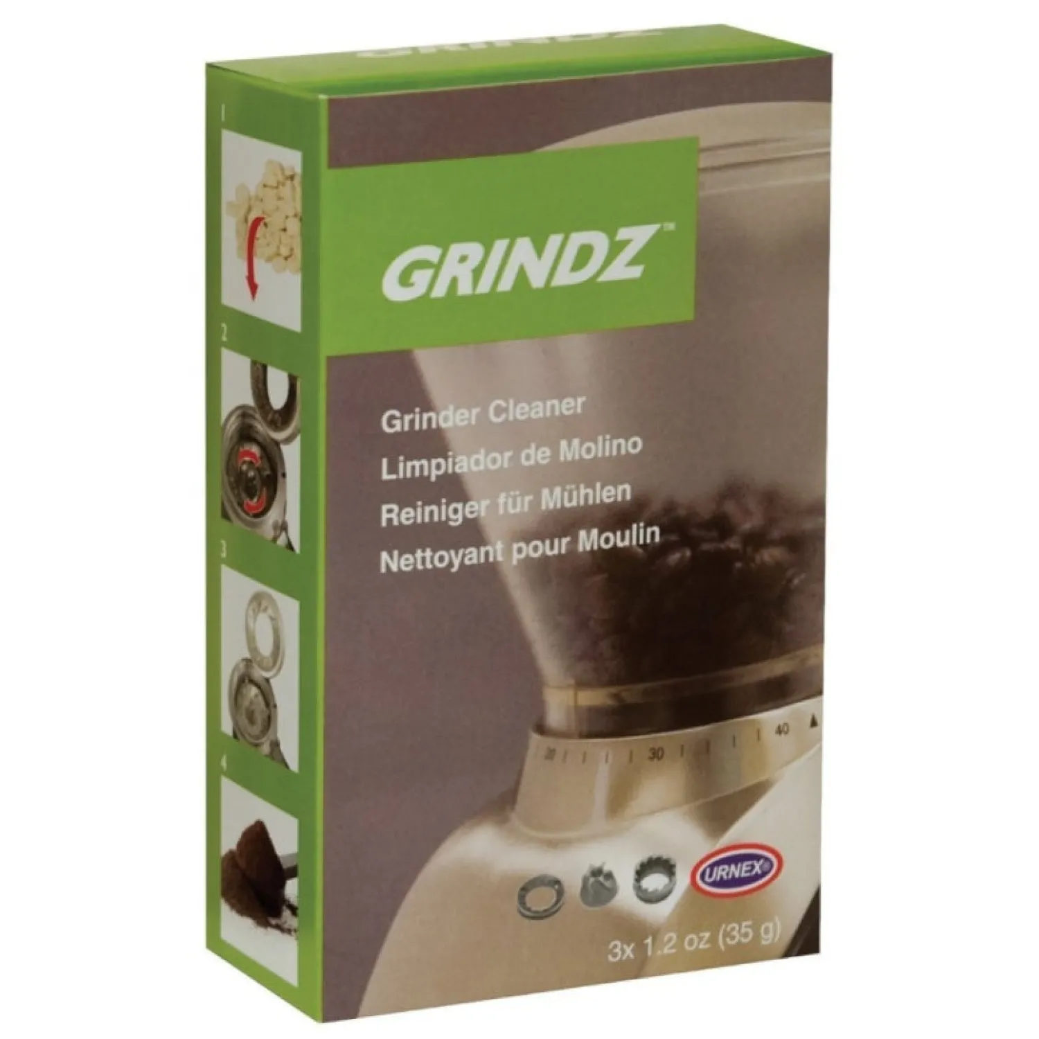 Ma Caféine Machine Maintenance>Urnex | 3 Grindz grinder cleaning sachets - 35gr