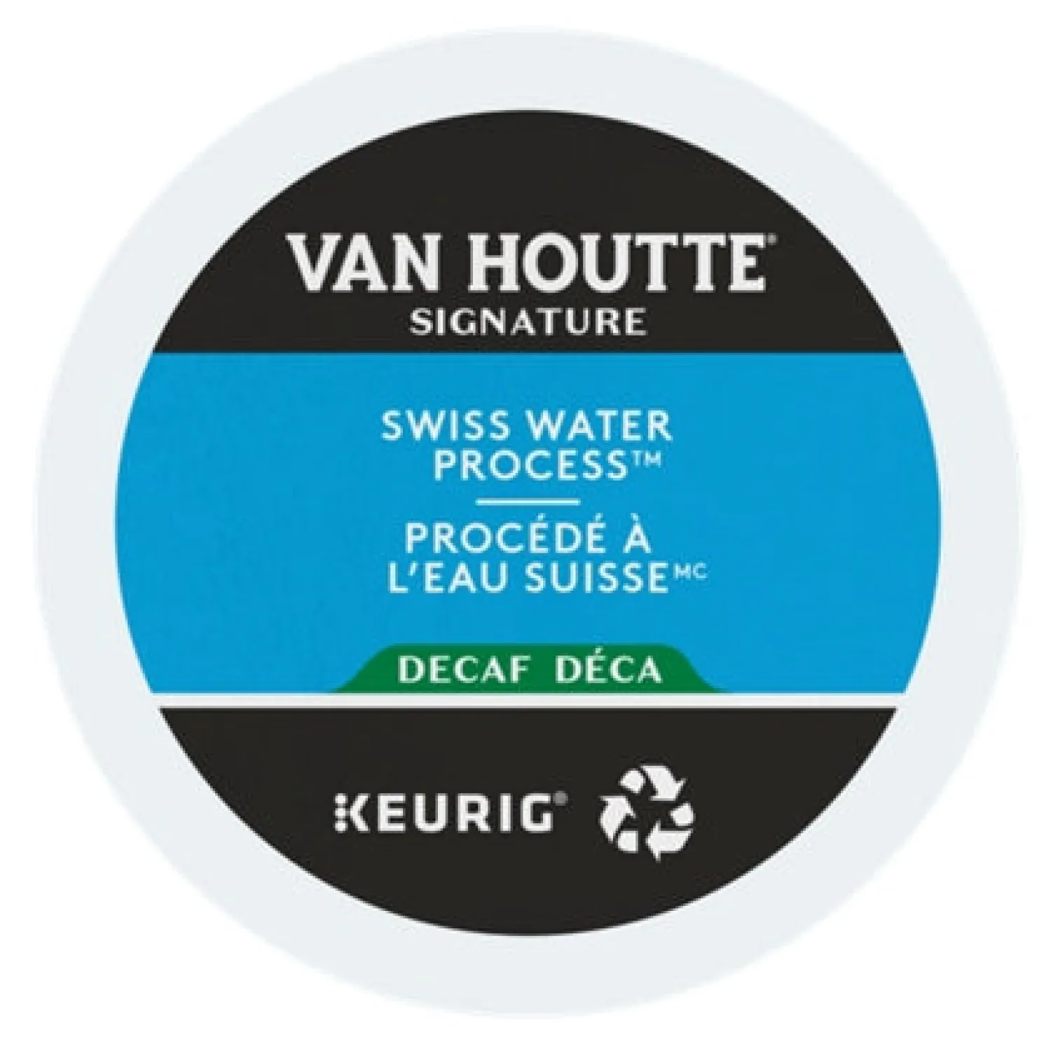 Ma Caféine Keurig | Decaffeinated>Van Houtte | Decaffeinated with water Swiss organic fair trade 24 kcup capsules