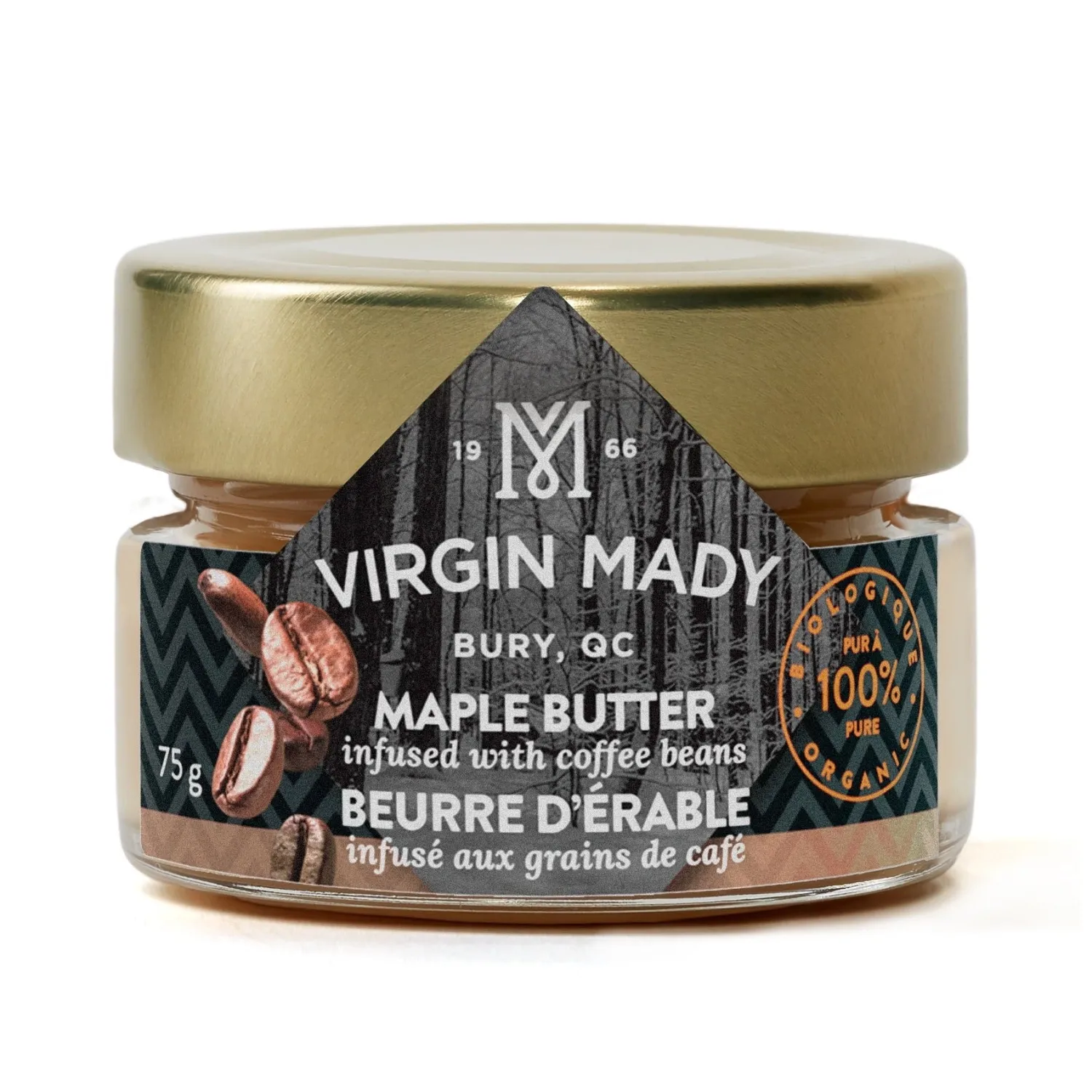 Ma Caféine Food & Snacks | Quebec Products>Virgin Mady | Coffee infused maple butter - 75 gr