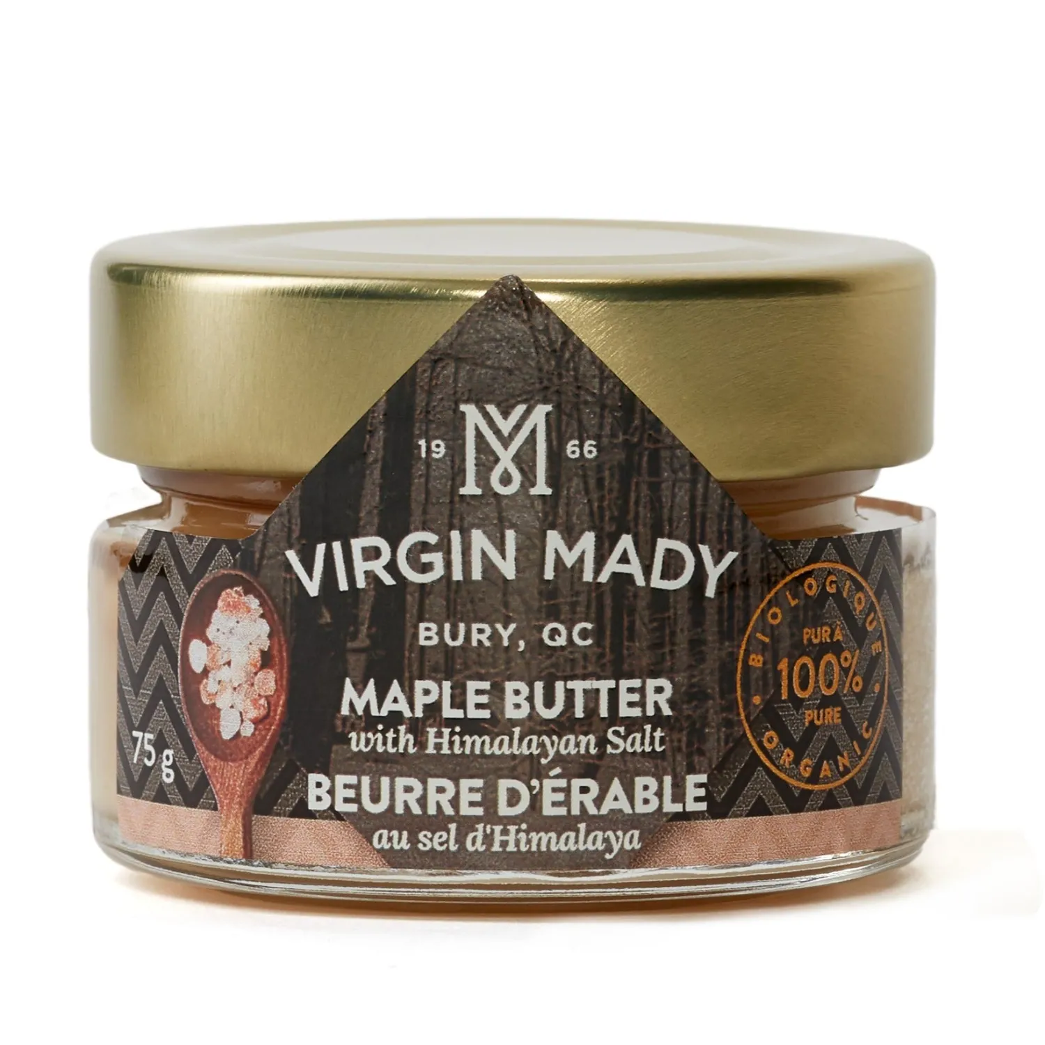 Ma Caféine Food & Snacks | Quebec Products>Virgin Mady | Maple butter with Himalayan salt - 75 gr