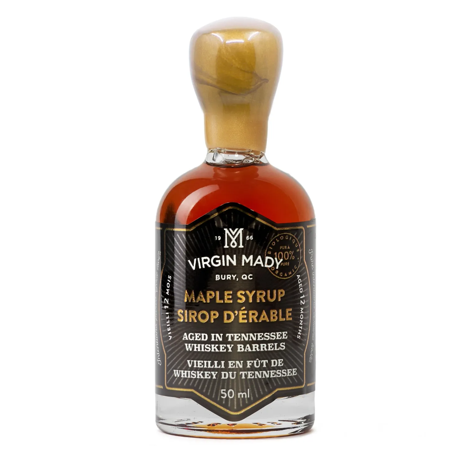 Ma Caféine Flavored Syrups & Sauces | Food & Snacks>Virgin Mady | Organic maple syrup aged 12 months in whiskey barrels - 50ml