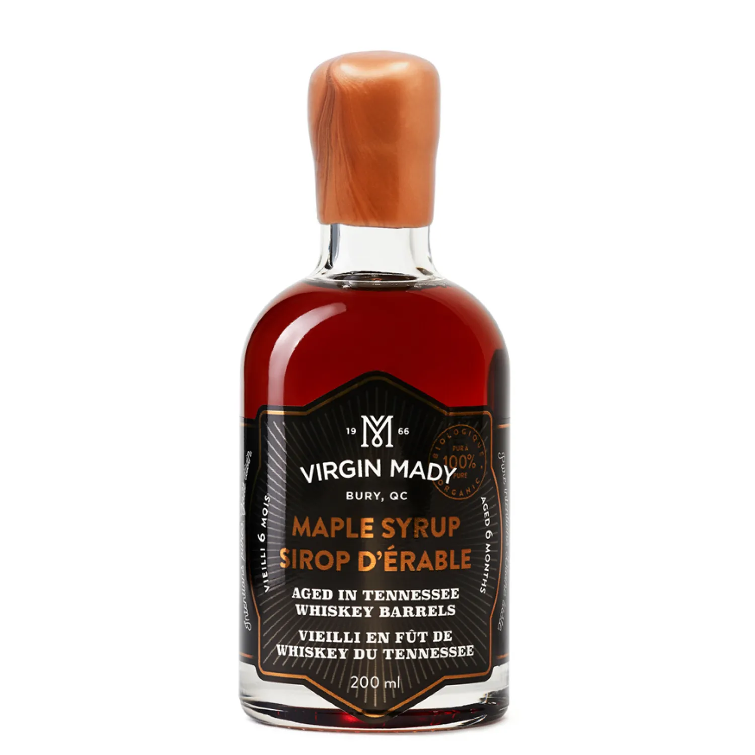 Ma Caféine Flavored Syrups & Sauces | Food & Snacks>Virgin Mady | Organic maple syrup aged 6 months in whiskey barrels - 200ml