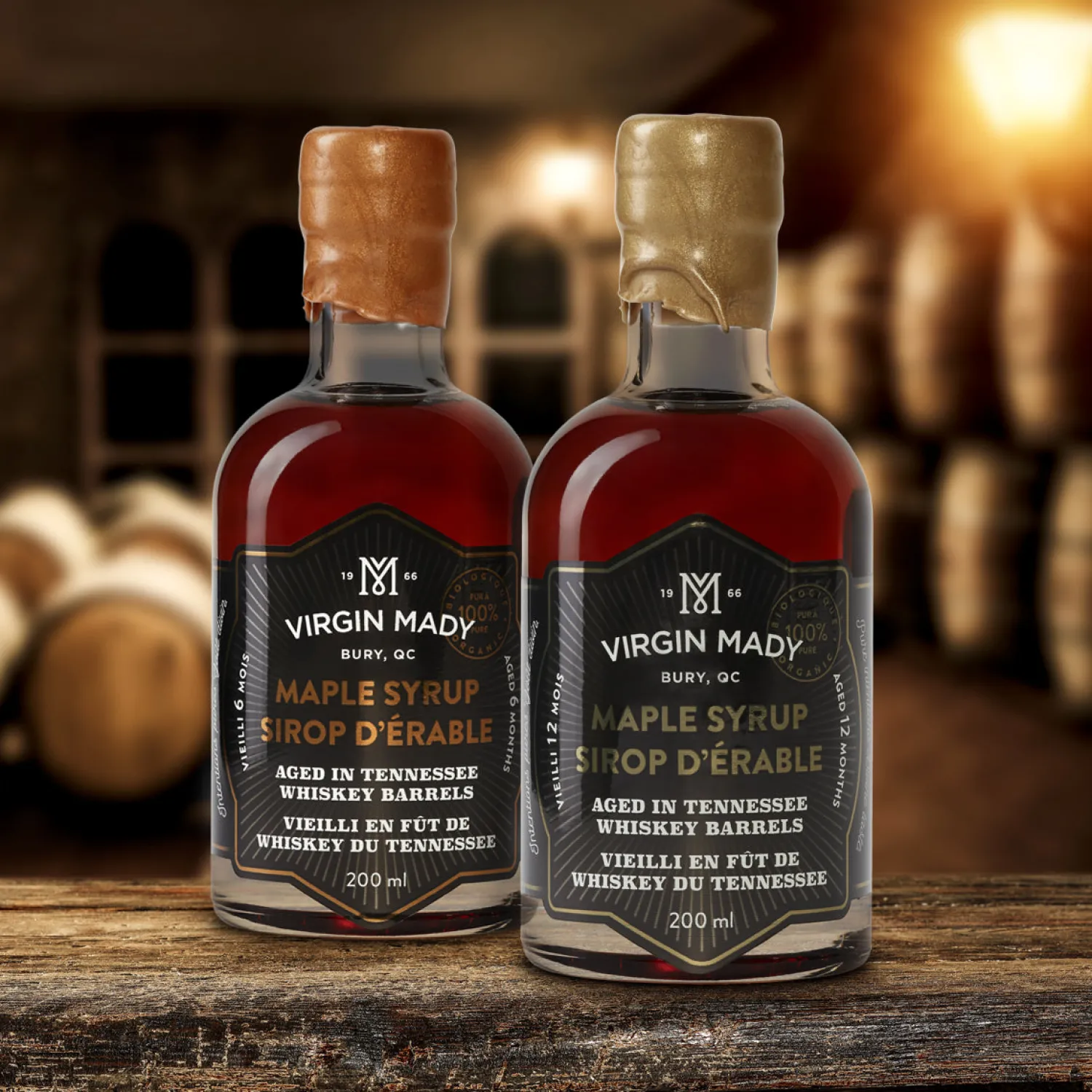 Ma Caféine Flavored Syrups & Sauces | Food & Snacks>Virgin Mady | Organic maple syrup aged 6 months in whiskey barrels - 200ml